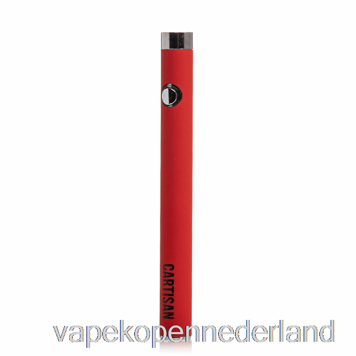 Vape Nederland Cartisan Slim Button 280 510 Batterij Rood